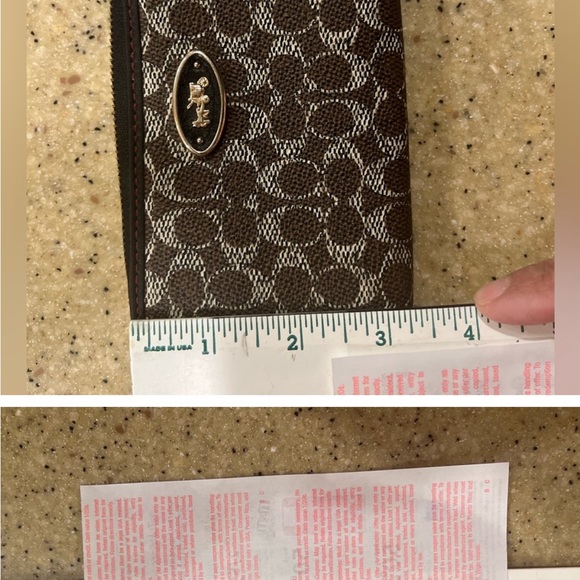 Coach Brown Patterned Wallet - Picture 2 of 4